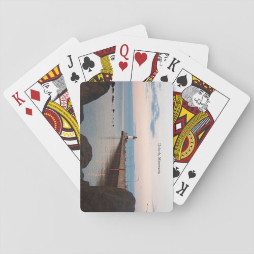 Duluth Harbor North Pier Light playing cards