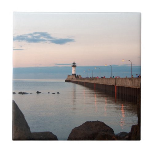 Duluth Harbor North Pier Light tile