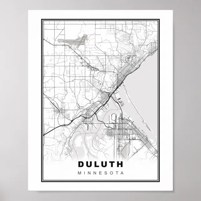 Duluth Map Poster | Zazzle