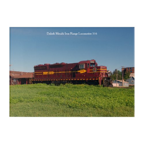 Duluth Mesabi Iron Range Locomotive 316 Acrylic Print