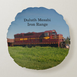 Duluth Mesabi Locomotive 316 round pillow