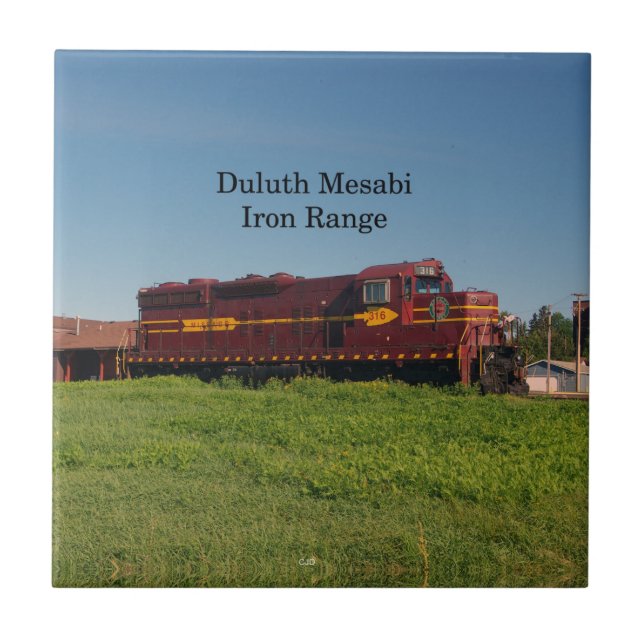 Duluth Mesabi Locomotive 316 tile (Front)