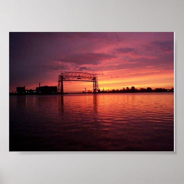 Duluth,MN Sunset Poster (Front)
