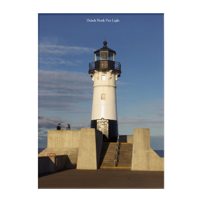 Duluth North Pier Light acrylic wall art (Front)