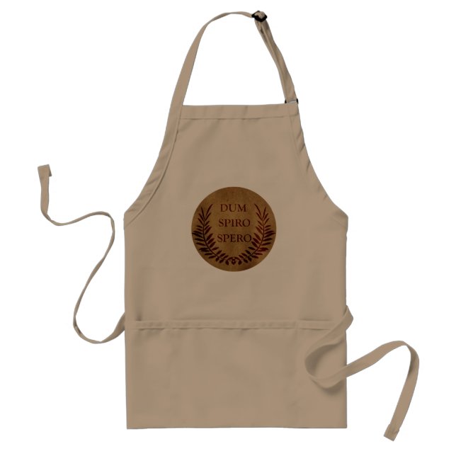 Dum spiro spero adult apron (Front)