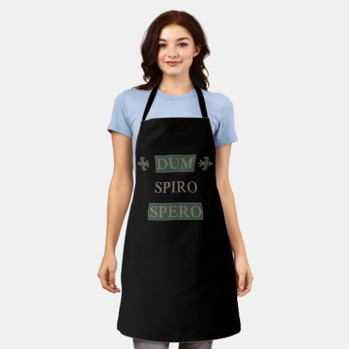 Dum spiro spero apron