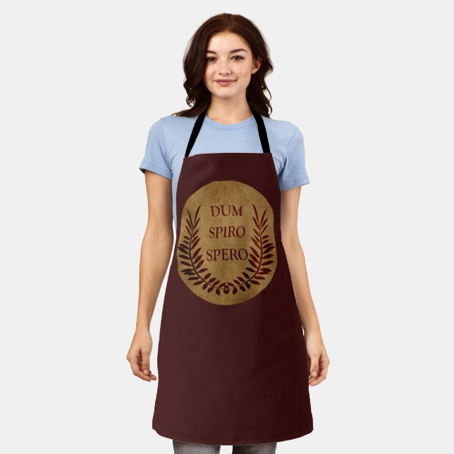 Dum spiro spero apron (Worn)