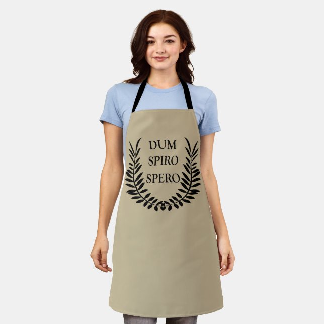 Dum spiro spero apron (Worn)