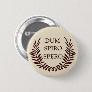 Dum spiro spero button