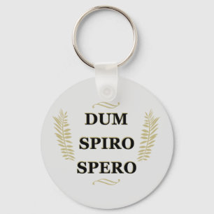 Dum spiro spero keychain