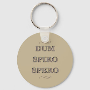 Dum spiro spero keychain