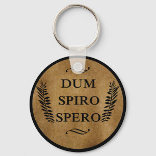 Dum spiro spero keychain