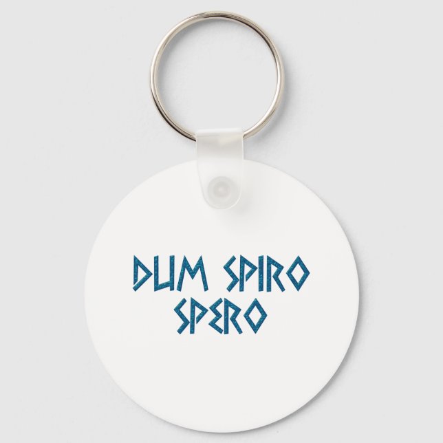 dum spiro spero Latein latin Keychain (Front)