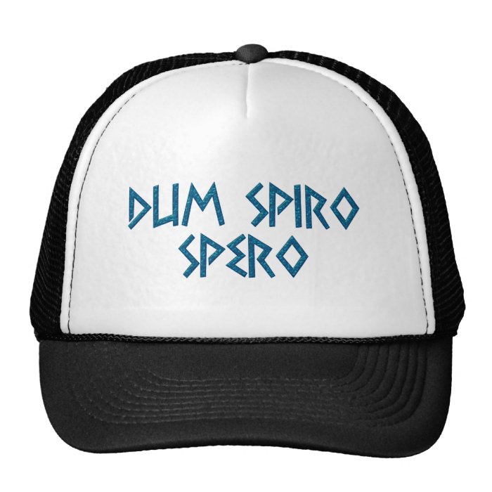 dum spiro spero latin latin trucker hat