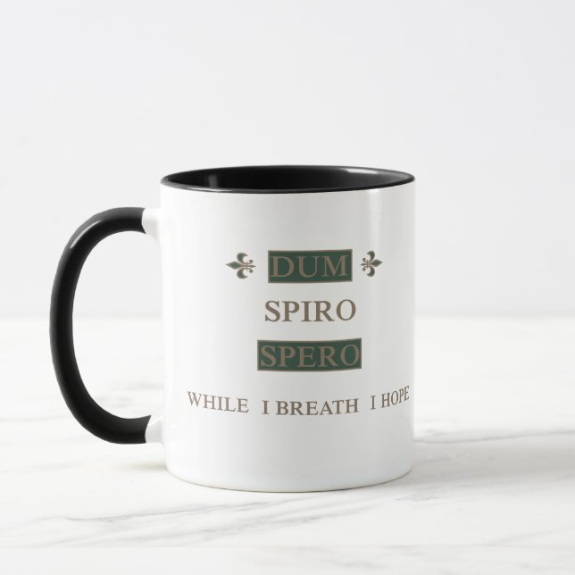 Dum spiro spero mug (Left)