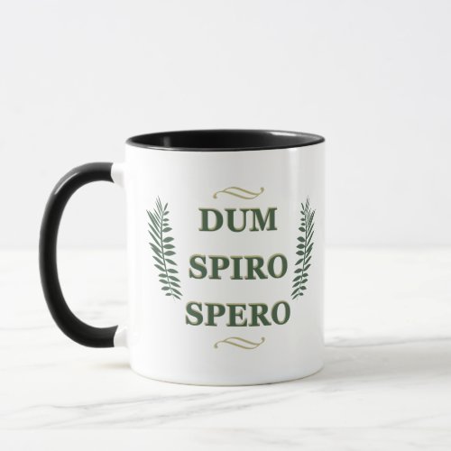 Dum spiro spero mug