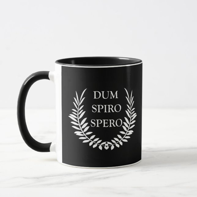 Dum spiro spero mug (Left)