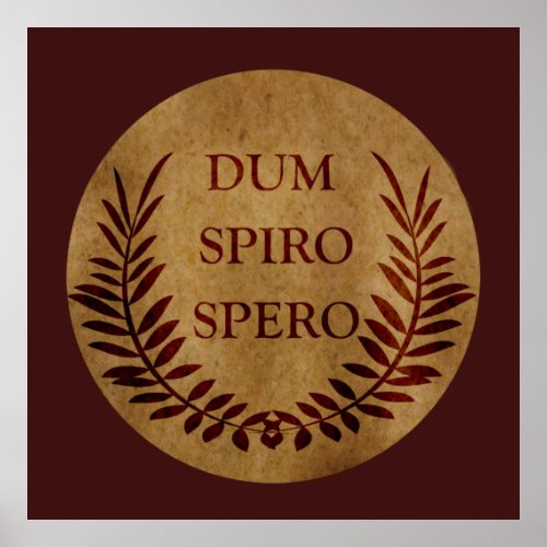 Dum spiro spero poster