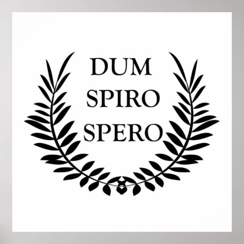 Dum spiro spero poster