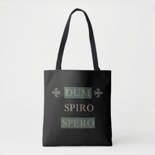 Dum spiro spero tote bag