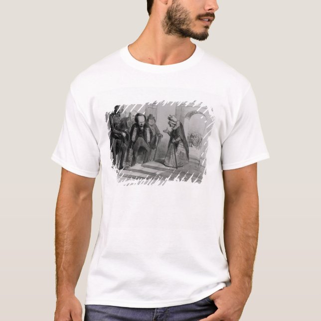 Dumas, Hugo et Balzac seeking their admission T-Shirt (Front)