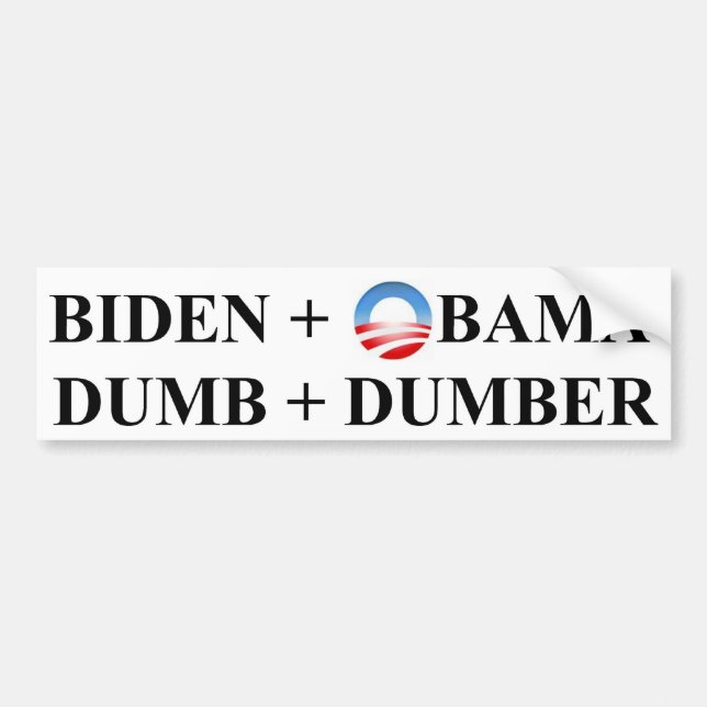 Dumb and Dumber Bumper Sticker (Front)