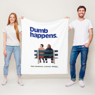 Dumb and Dumber Dumb Happens Fleece Blanket