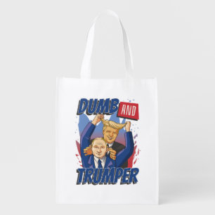 Dumb and Trumper Grocery Bag