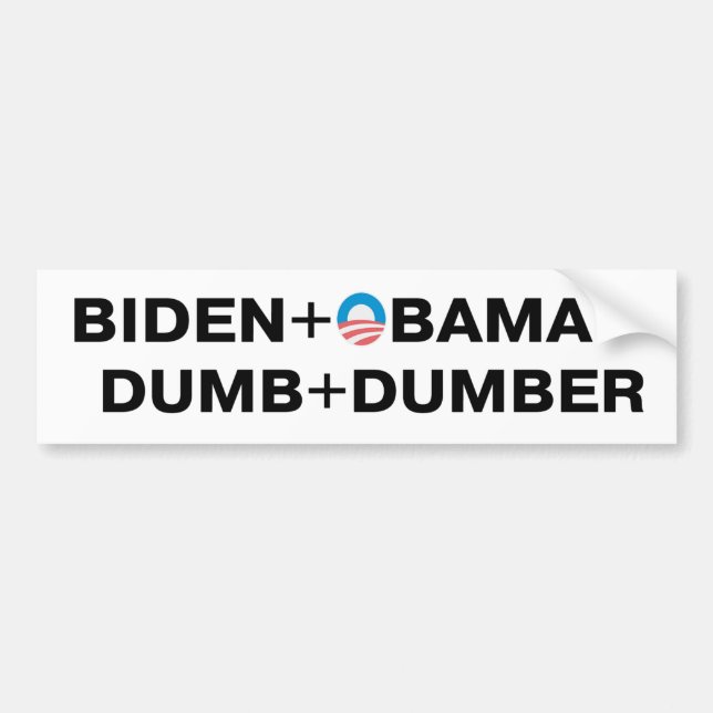 Dumb - Dumber Bumper Sticker (Front)
