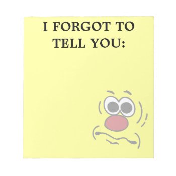 Dumb Face Grumpey Notepad by disgruntled_genius at Zazzle
