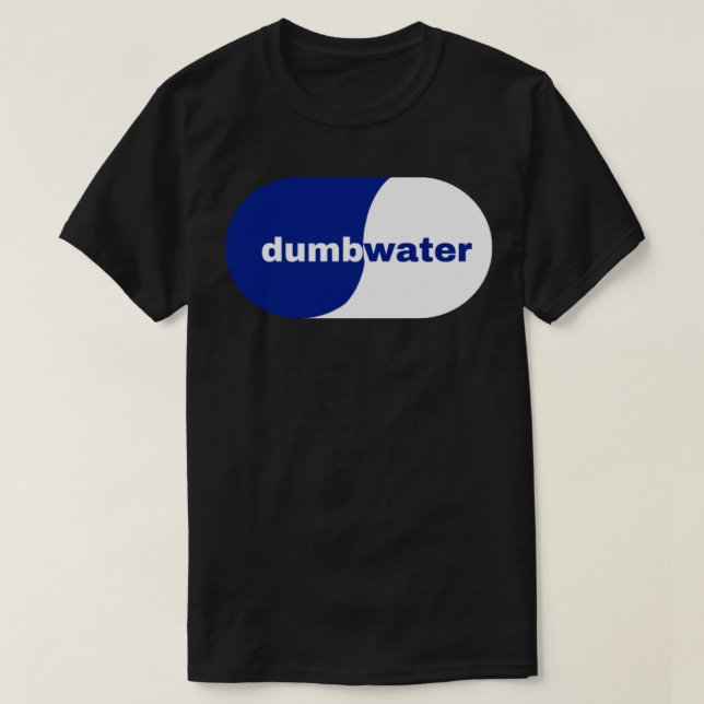 dumb water smart water logo Sticker T-Shirt (Design Front)