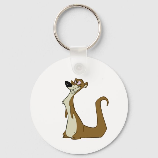 Dumb Weasel Keychain (Front)