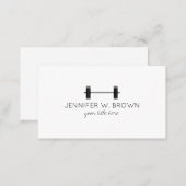 Dumbbell Fitness Instructor Personal Trainer Business Card (Front/Back)