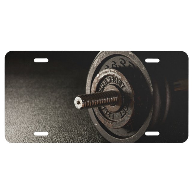 Dumbbell License Plate (Front)