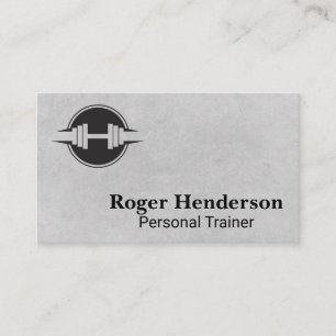 Dumbbell Logo Fitness Gym Business Card