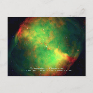 Dumbbell Nebula Constellation Vulpecula, The Fox Postcard