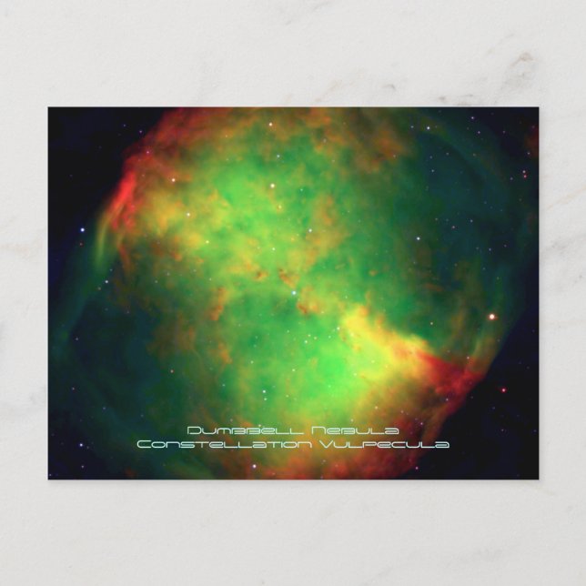 Dumbbell Nebula Constellation Vulpecula, The Fox Postcard (Front)