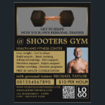 Dumbbell Weight, Personal trainer, Gym Advertising Flyer<br><div class="desc">Dumbbell Weight,  Personal trainer,  Gym Advertising Flyers By The Business Card Store.</div>