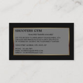 Dumbbell Weight, Personal trainer, Gym Instructor Business Card (Back)