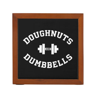 Dumbbells And Doughnuts - Funny Gym Workout Pencil/Pen Holder