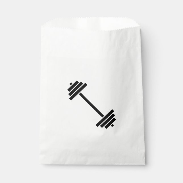 Dumbbells Favor Bag (Front)