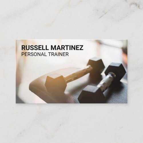 Dumbbells in the Gym Business Card