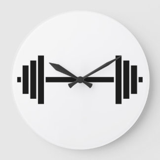 Dumbbells Large Clock