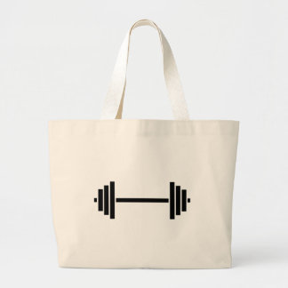 Dumbbells Large Tote Bag