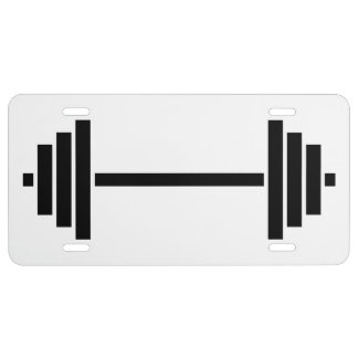 Dumbbells License Plate