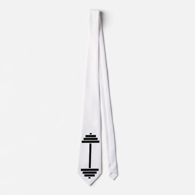 Dumbbells Neck Tie (Front)