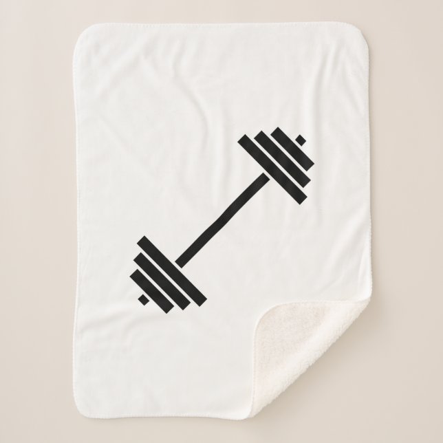Dumbbells Sherpa Blanket (Front)