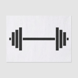 Dumbbells Tissue Paper
