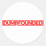 Dumbfounded Stamp Classic Round Sticker