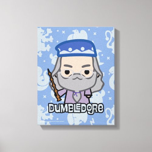 Dumbledore Cartoon Character Art Canvas Print